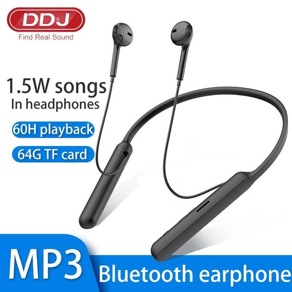 Kopfhörer für Xiaomi Wireless Bluetooth -Kopfhörer HiFi Subwoofer Freifree Rufen Sie Multifunktionsknopf Halsbandspiel -Ohrhörer mit Karte an