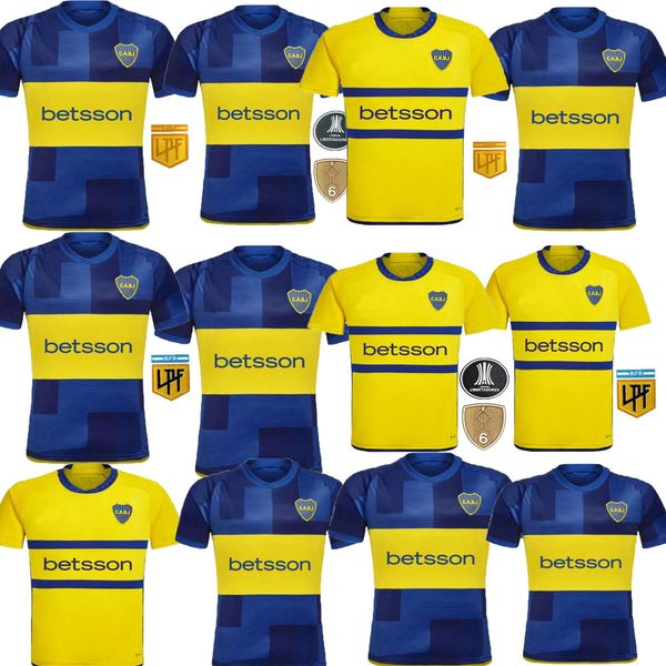 2023 2024 CA Boca Juniors CAVANI Jerseys de futebol 23 24 CARLITOS Retro MARADONA Club Atlético CONMEBOL LIBERTADORES JANSON camisa de futebol homens conjuntos uniforme