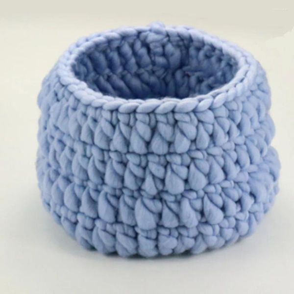 Decken Honey Pot Nest Basket Born Pography Requisiten Baby Po Shoot Decke Stricken Braid Stuffer Form Gestrickte Körbe