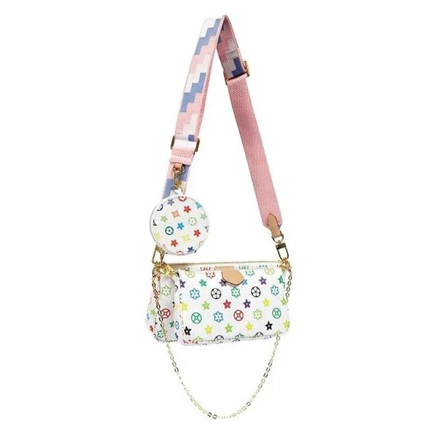 Borsa di design classica Borse a tracolla da donna Borse in pelle moda Borse colorate da donna Totes Borse Fiore 3 pezzi Set da 3 pezzi Borse a tracolla Borse a tracolla Portafoglio