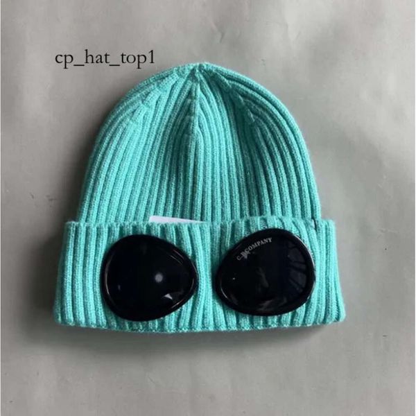 Cp chapéu designer duas lentes óculos óculos gorros homens cp malha chapéus crânio bonés ao ar livre mulheres inevitável inverno gorro preto cinza bonnet 6969