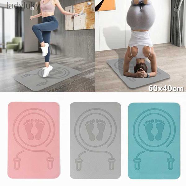 Tapetes de yoga 6/8/10mm tapete de yoga esportes buffer mudo pular esteira tpe dança interior antiderrapante absorção de choque equipamentos de fitnessl240118