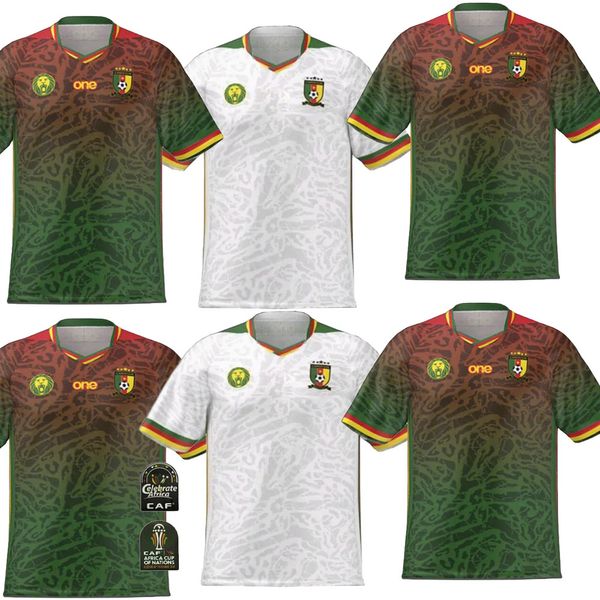 2023 2024 neue Kamerun-Fußballtrikots Cameroun Mboba Choupo-Moting Anguissa Aboubakar Toko Ekambi Bahoken Hongla National Chemise de Foot Team 3. Männer