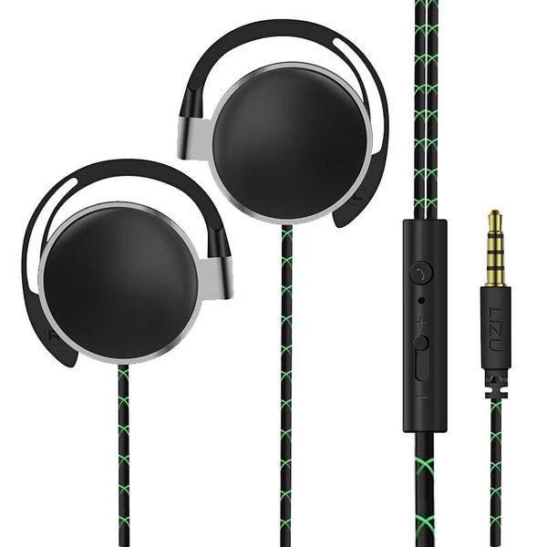 Kulaklıklar Yeni 3,5 mm gürültü azaltma kablolu kulaklıklar mikrofon çift hareketli stereo sesli müzik kulaklık kulaklık kulaklık kulaklık