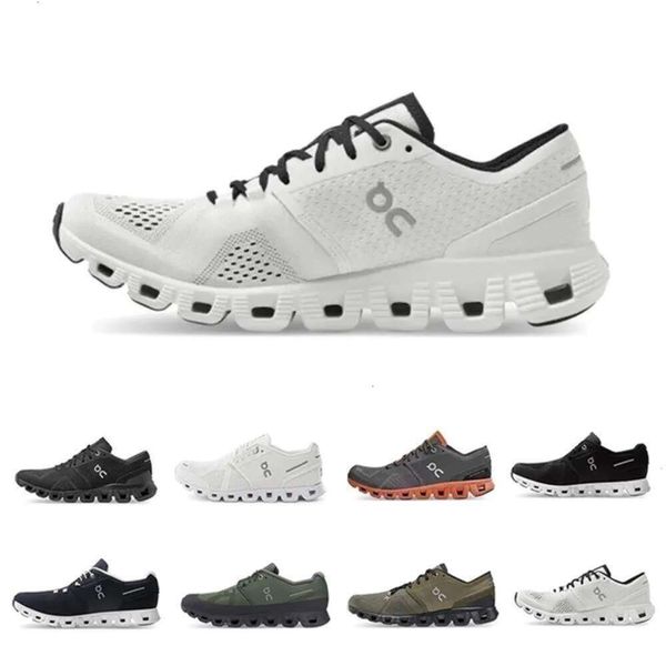 Designer executando 1 no x sapatos masculino tênis triplo tênis preto rosa areia laranja moldura de moda de moda masculina runner Cloudnova formuladores esportivos esportivos