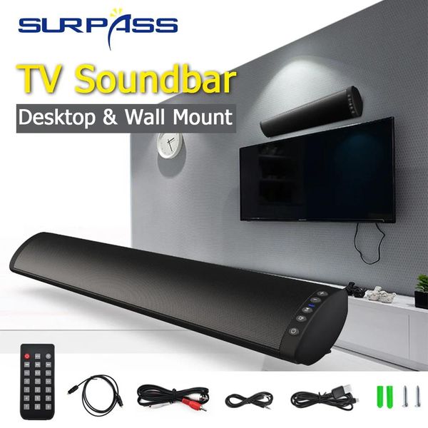 Soundbar Heimkino-Soundsystem Bluetooth-Lautsprecher Computerlautsprecher TV-Soundbar Batterie Desktop- und Wandmontage für PC TV Indoor SPK