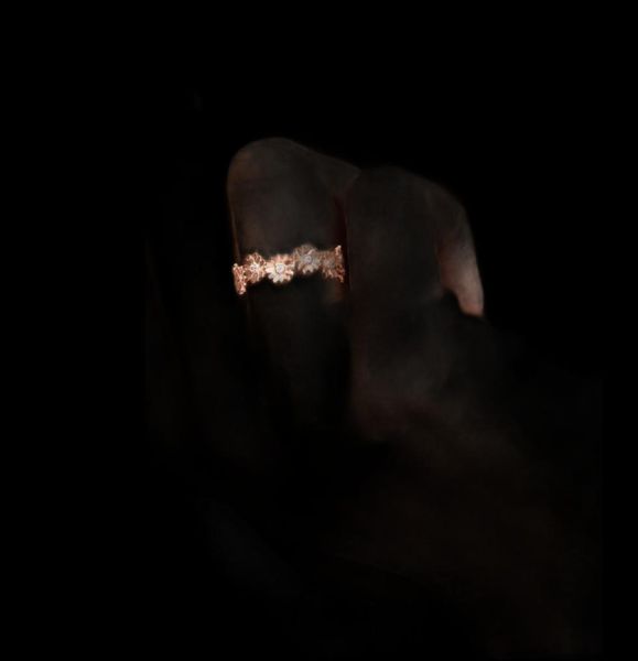 Nova marca 100 925 prata esterlina espumante margarida flor coroa anel para mulheres anéis de noivado casamento moda jóias86135593321410