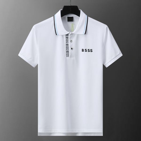 Camisa polo masculina de alta qualidade de verão, camisa polo masculina de algodão puro, manga curta, moda casual, camisetas de golfe, camisa masculina de cor sólida, pulôver de lapela, tamanho asiático M-3XL