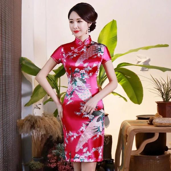 Ethnische Kleidung 2024 Frauen Abend Party Kleid Traditionelle Chinesische Cheongsam Schlank 6XL Sexy Weibliche Vestido Klassische Kleider