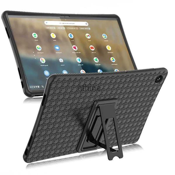 Tablet-PC-Hüllen, Taschen, Hülle für Lenovo Chromebook Duet 3i 11 Zoll Tablet-Abdeckung, weiche Silikon-Ständerhalterung für Ideapad Duet 3 Chromebook Schutzhülle YQ240118