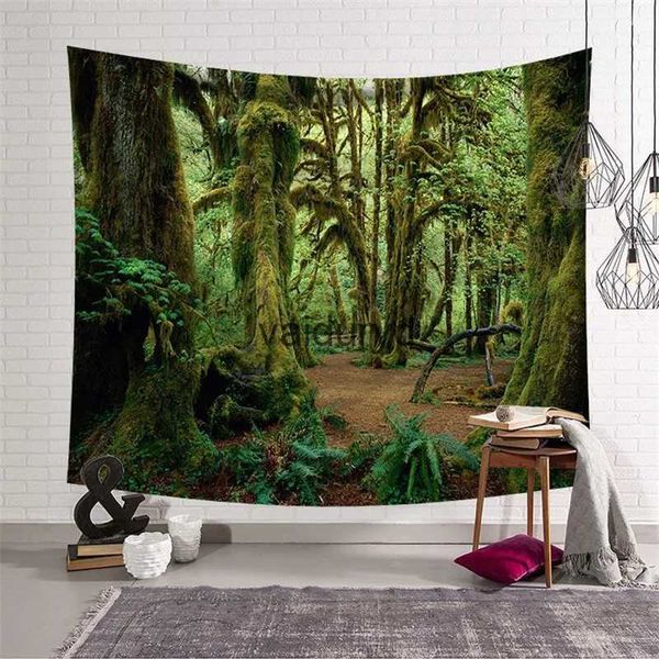 Tapeçarias Floresta Natural Tapeçaria Paisagem Impressão Parede Pendurada Tapete Hippie Tapiz Home Decorvaiduryd