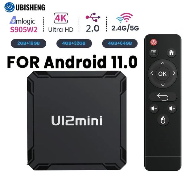 4K HD Android TV Box Android 11.0 5G Wi-Fi Smart Box 2 ГБ + 16 ГБ Медиаплеер Amlogic S905W2 Bluetooth5.0 Телеприставка Глобальная версия