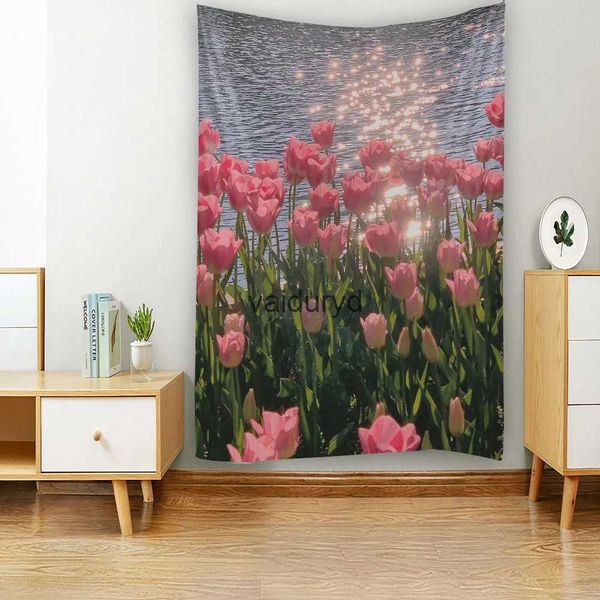 Wandteppiche Tapisserie Fantasy Art Wall Hanging Stoff Schmetterling Home Dekoration Bohemian Schlafzimmer Schlafzimmer H240514