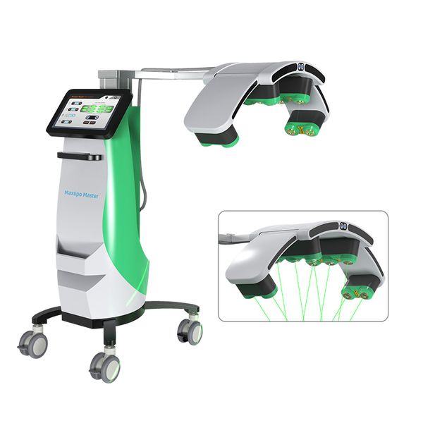 Taşınabilir kullanım 532nm/635nm lazer yeşil ışık ameliyat yok gövde sıkma makinesi 10D lazer zayıflama makinesi