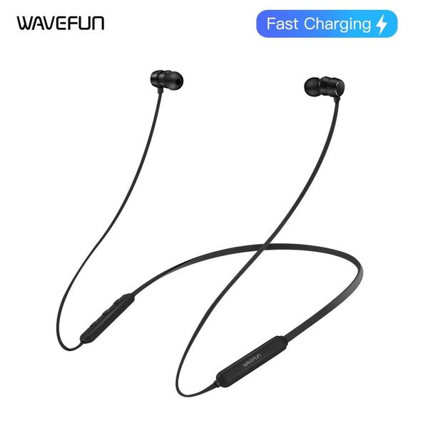 Cuffie Cuffie wireless Archetto da collo Auricolare Bluetooth Wavefun Ricarica rapida Sport Cuffie AAC Modalità gioco 45 ms Ritardo a bassa latenza