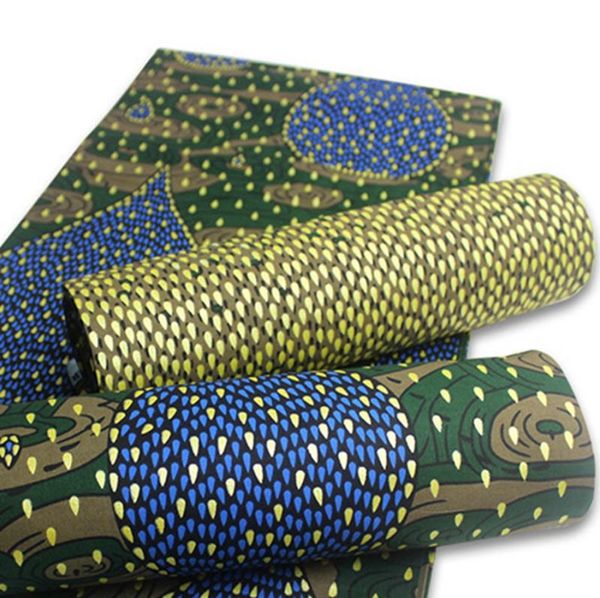 Nigerianischen Spitzenstoffe Afrikanischen Goldenen Wachs Druck Ankara Baumwolle Hohe Qualität wahres Wachs 2020 pagne dress2854887