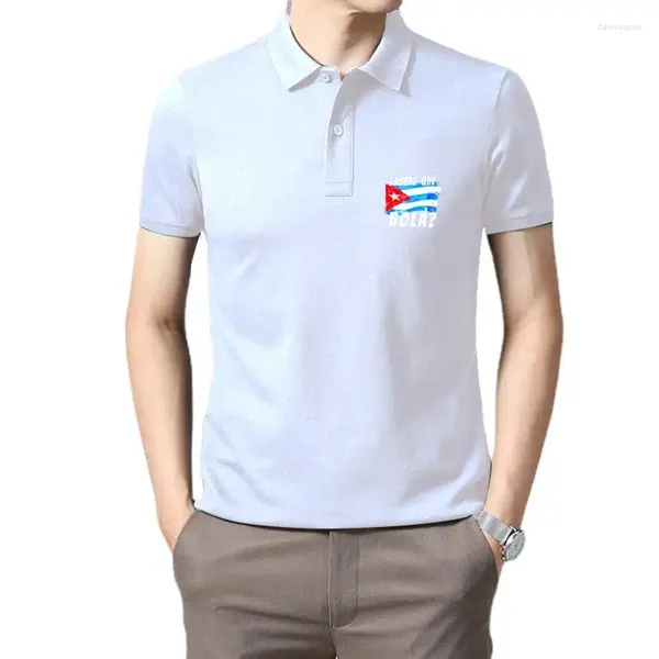 Polos masculinos bandeira cubana camiseta engraçado cuba miami dizendo saudação espanhola na moda criativo gráfico camiseta topo