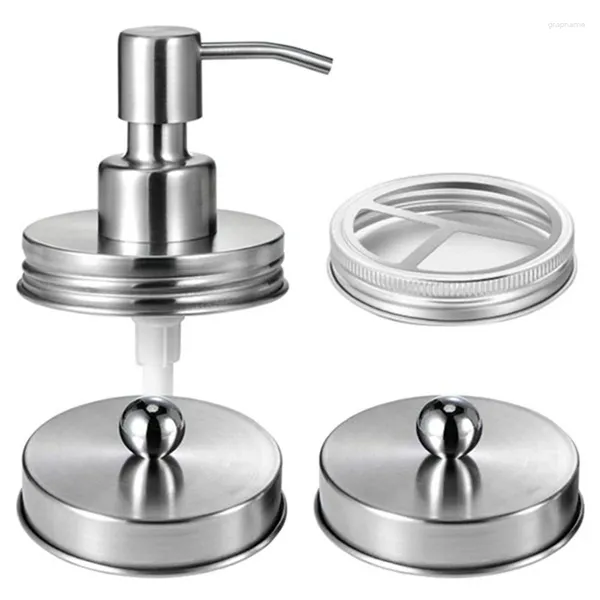 Set di accessori da bagno Accessori da bagno in barattolo di vetro Big Deal senza dispenser di sapone, portaspazzolino e coperchio per bocca normale