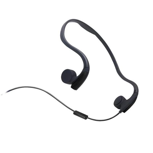 Kopfhörer Knochenleitung übertragen Headsets kabelgebundene Kopfhörer Outdoor-Sport Smart-Kopfhörer Nackenbügel mit Mikrofon für iPhone Xiaomi Samsung