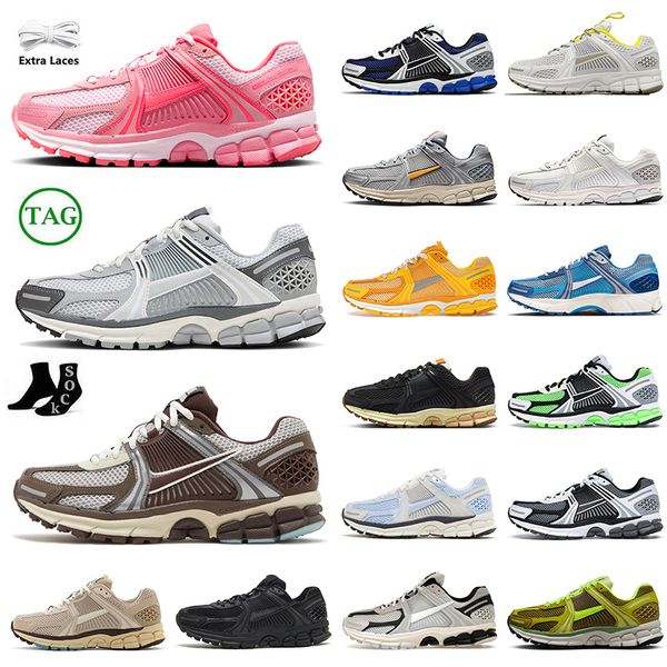 Neue Laufschuhe Zooms Vomero 5 Platform Sneakers Mesh Weiß Grau Photon Dust Pink Foam Cacao Wow Yellow Ochre Black Oatmeal Outdoor Sports Trainer Größe 36-45