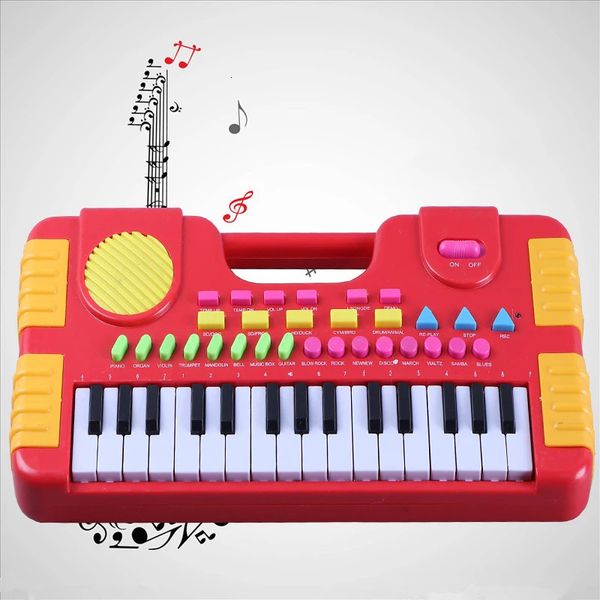 31 Tasten Kinder Baby Musikspielzeug Kinder Tragbares Instrument Elektronisches Klavier Tastatur Pädagogisch für Mädchen 240117