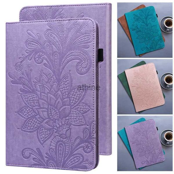 Tablet PC Cases Taschen Geprägte Blume Tablet Für IPad Pro 11 Fall 2018 PU Leder Brieftasche Karte Shell Für IPad air 4 Air4 Abdeckung 10,9 YQ240118