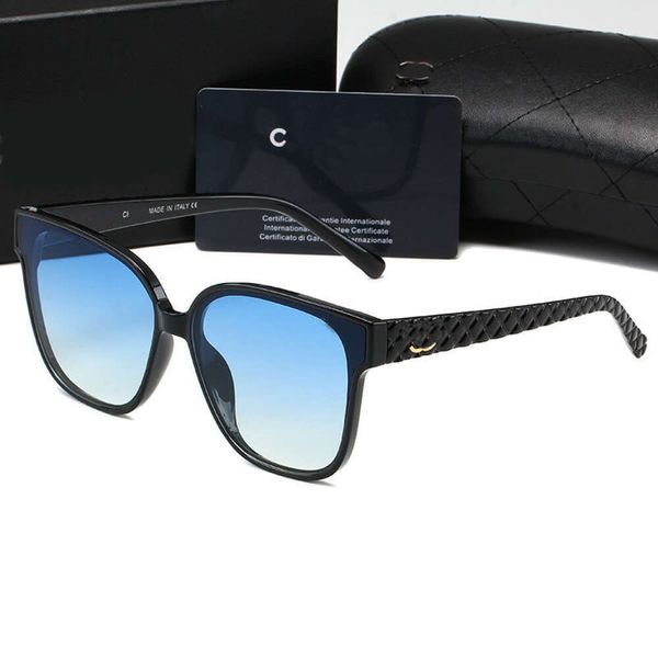 Designer de luxo óculos de sol homem mulheres canal elíptico óculos de sol unisex designer óculos de sol praia retro quadro design de luxo uv400 com caixa