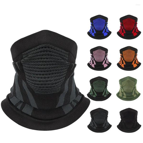 Casques de moto pour hommes et femmes, cache-cou sans couture, masque facial, écharpe en Tube élastique doux, maille respirante, couverture de cyclisme