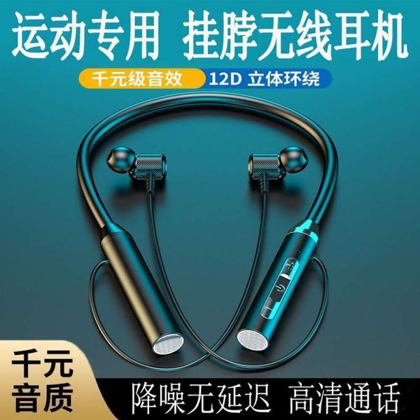 Sport- und Lauf-Universal-Magnet-Wireless-Bluetooth-Ohrhörer mit hängendem Halsstil, super großer Reichweite, hoher Klangqualität, Geräuschreduzierung, nicht zu vergessen