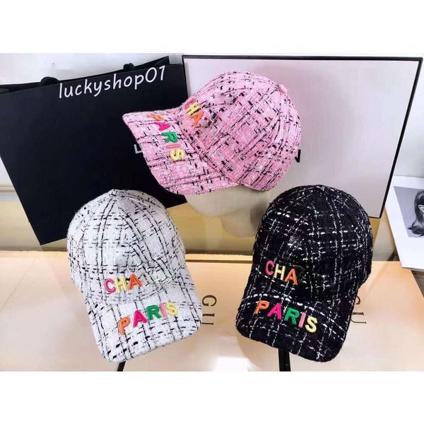 Estilo do canal Paris Ball Caps guarda-sol Bonés de beisebol feminino designer boné de beisebol moda masculina retalhos bordado casquette casal arco-íris cores letras chapéus