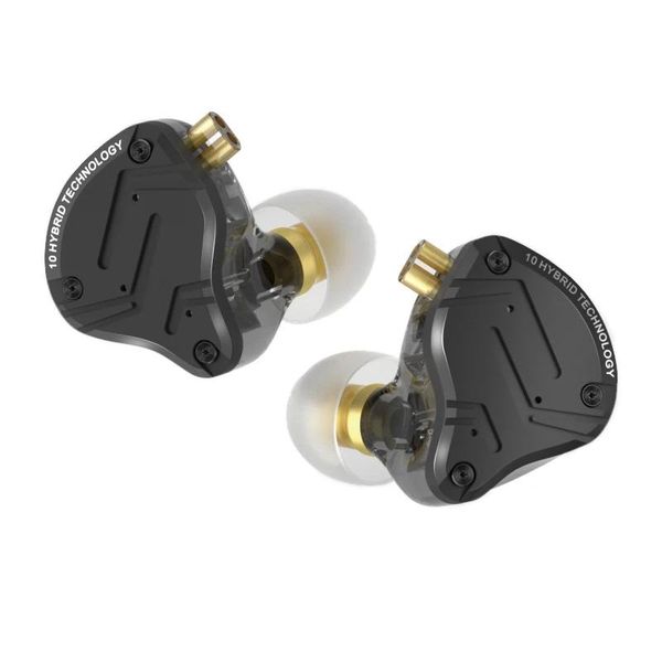 Наушники Linsoul KZ ZS10 PRO X Модернизированный гибридный драйвер 1DD + 4BA Hi-Fi наушники-вкладыши с 2-контактным кабелем 0,75 мм для аудиофилов-музыкантов DJ