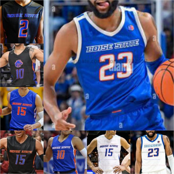 Boise State Basketball Jersey NCAA Stitched Jersey Qualquer Nome Número Homens Mulheres Juventude Bordado Emmanuel Tyson Degenhart Kade Rice Max Rice Andrew Meadow