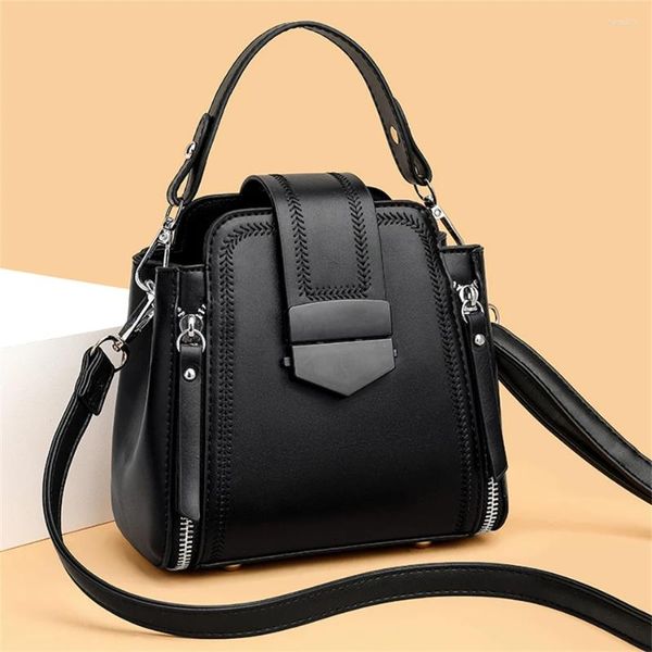 Abendtaschen Weiche PU-Leder Luxus Geldbörsen und Handtaschen Frauen Designer Schulter Umhängetasche für 2024 Elegante Reisetasche Sac