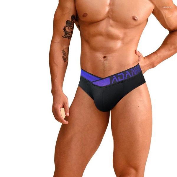 Mutande Uomo Intimo Modale Modale Slip bikiniMaschio Grande Cintura a forma di V Lingerie traspirante Mutandine ADANNU AD7200