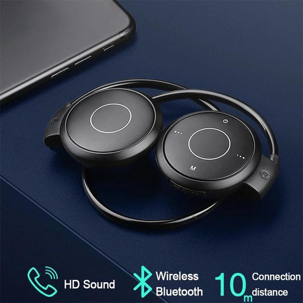 Cuffie Cuffie Bluetooth Auricolare wireless Sport Vivavoce Gaming Cuffie HIFI Cuffie stereo Scheda TF Lettore musicale Mp3 Giocatore