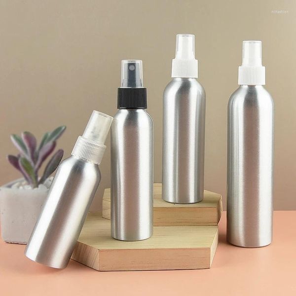 Aufbewahrungsflaschen 5 Stück 300 ml Aluminium Nebel Sprühflasche Make-up Wasserkopf Reise leer nachfüllbar