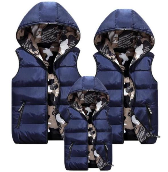 Abiti coordinati per la famiglia Camouflage Bambino Gilet in cotone Ragazze Ragazzi Gilet Giacca per bambini Capispalla per bambini per 100 * 185 cm 2011106436594