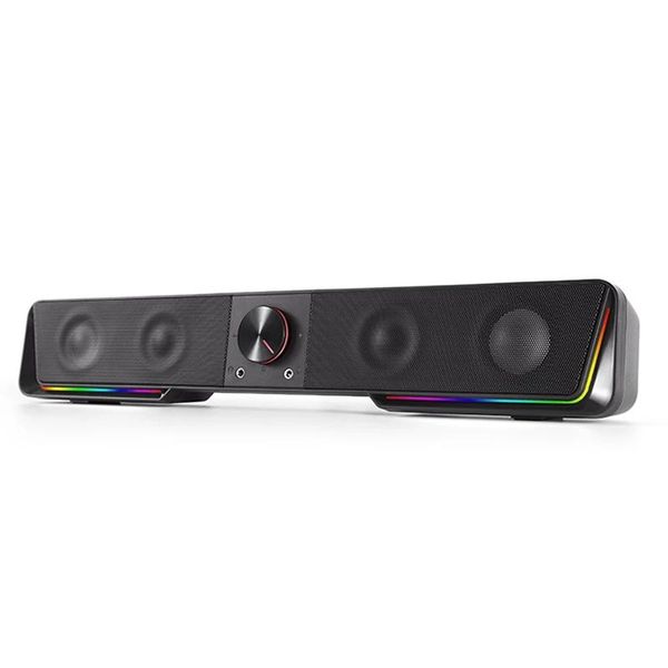 Altoparlanti altoparlanti BAAY altoparlanti wireless Bluetooth 5.0 Desktop Speaker RGB Lighting Soundbar per laptop Desktop Computer Subwoofer