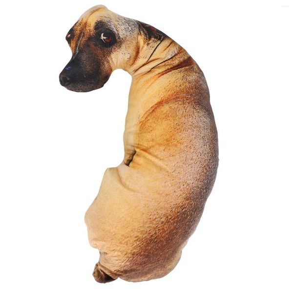 Kaseler 3d sevimli bükülme köpek baskılı yastık hayat benzeri hayvan komik kafa cosplay çocukları favori oyuncak yastık ev için