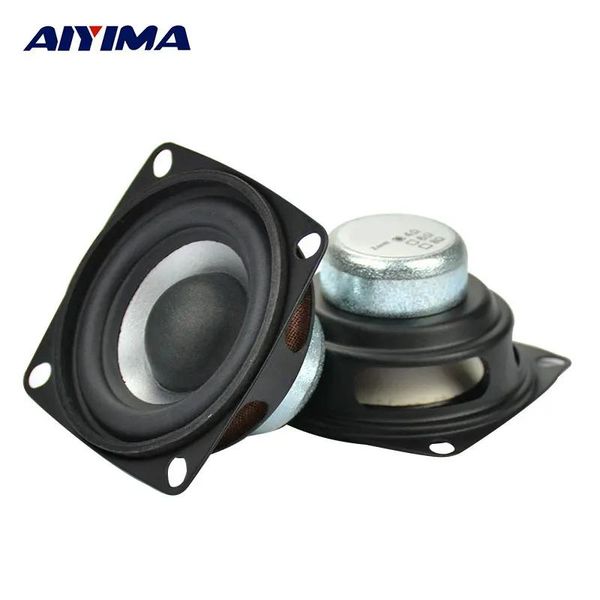 Alto -falantes Aiyima 2pcs 2 polegadas Alto -falantes de som de gama completa 53mm 4 8 ohm 12w Amplificador de home teatro Loudspeaker Diy Bluetooth Speaker