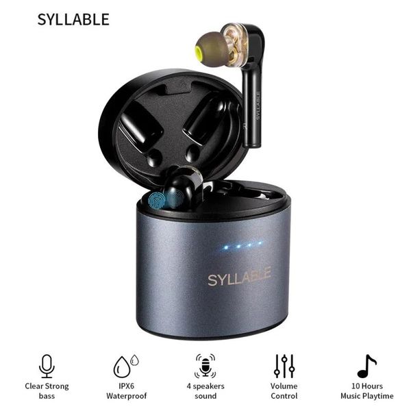 Écouteurs Original SYLLABLE S119 écouteurs basses casque sans fil réduction du bruit SYLLABLE S119 adapté aux écouteurs de contrôle de Volume BT V5.0