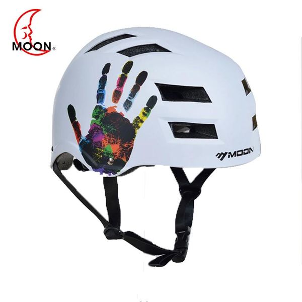 Capacetes Capacete de bicicleta de patinação -lua para crianças adultas Novo patinação de patins de patinação Capacete de capacete Capelis de ciclismo Casco Ciclismo