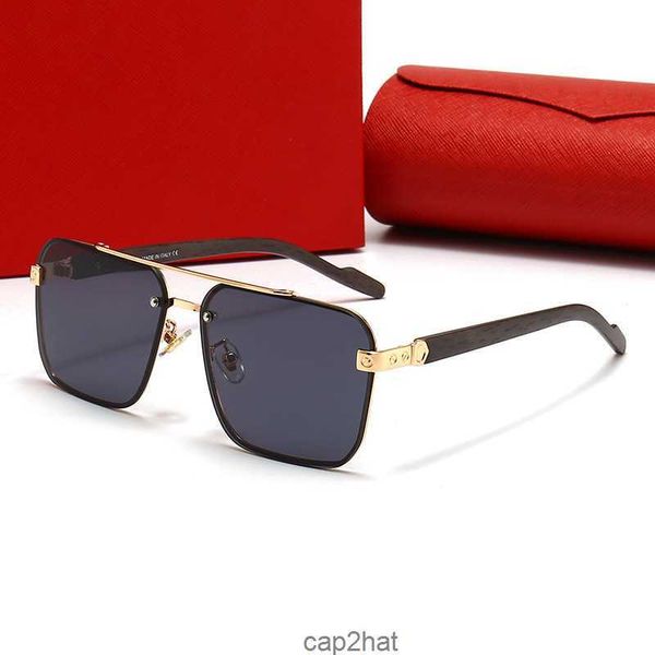 Mode-Sonnenbrille für Frauen Carti Designer-Brille Mann Klassische Metallrahmen-Ausschnittlinse Polaroid-Brille Farbverlauf Blau Sunshade Fabrik Großhandel mit Box SMQW