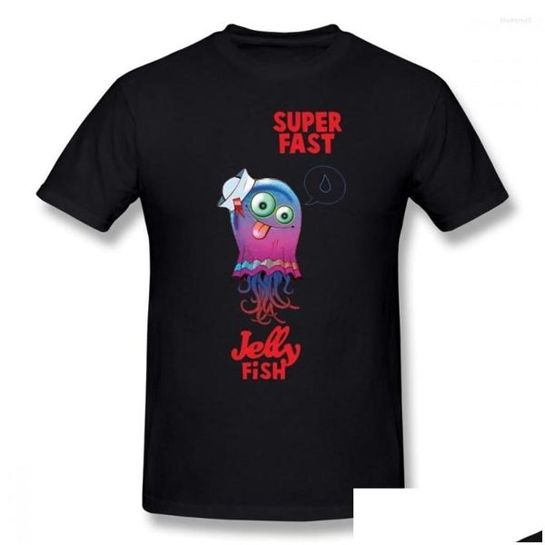 Homens camisetas Mens Camisetas Z Camisa Superfast Jellyfish T-shirt Oversized Streetwear Tee Algodão Manga Curta Impressão Divertida Masculino Camiseta Dr Dhbpi