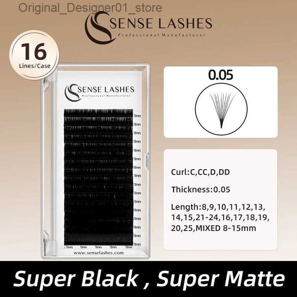 Ciglia finte Sense Easy Fan Lashes Spedizione gratuita Capelli professionali Mezza fili Cosplay Cluster Volume russo Kit di estensioni ciglia finte Q240117