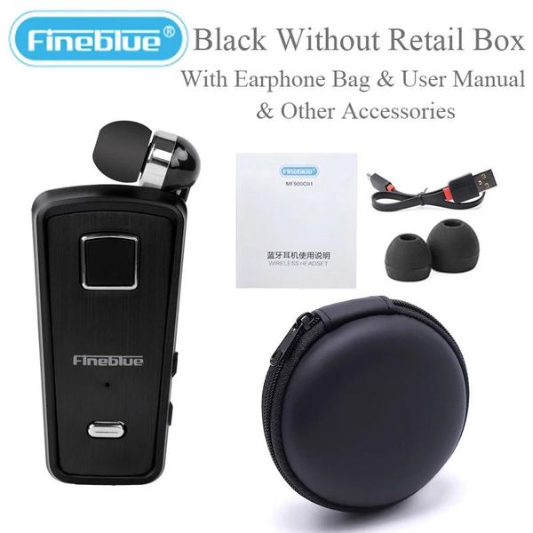 Fones de ouvido Fineblue F980 MINI sem fio InEar Handsfree com microfone fone de ouvido Bluetooth vibração