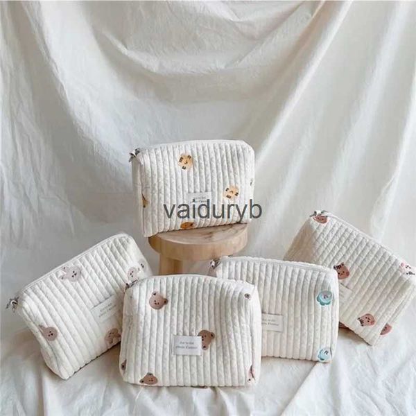 Sacos de fraldas portátil carrinho de fraldas saco acolchoado bebê fralda caddy organizador bordado mamãe sacos acessórios para bebês mudando saco storagevaiduryb