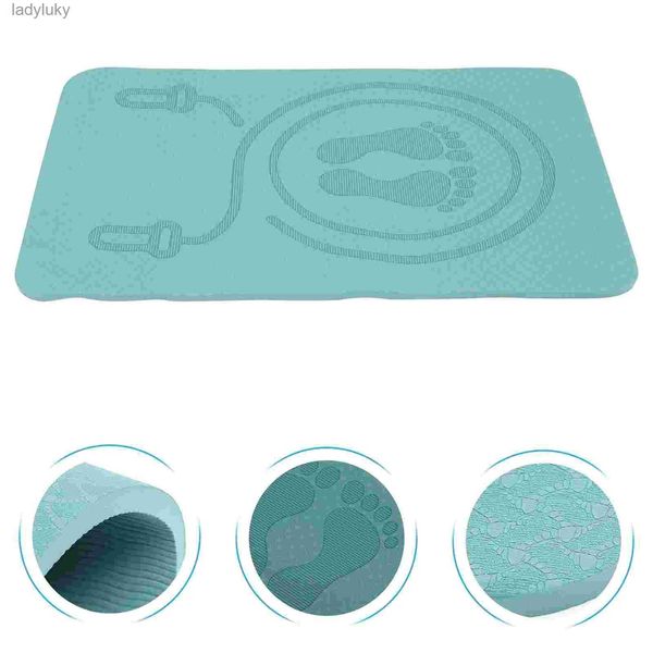 Yogamatten, TPE-Multifunktions-Springseilmatte, gepolsterte Sportmatte, rutschfeste Familien-Fitnessmatte, verdickte, schalldichte Sport-Yogamatte, L240118