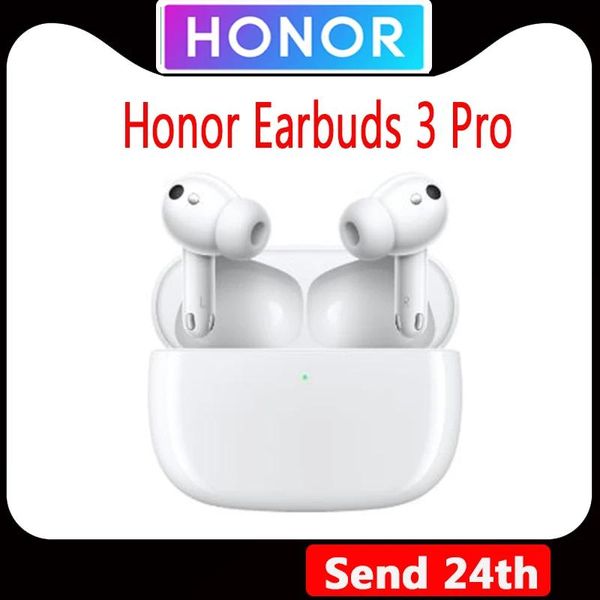 Kopfhörer Honor Earbuds 3 Pro Bluetooth 5.2 Wireless Kopfhörer Inear Kopfhörer Headset Ohrhörer Aktive Geräuschunterdrückung für Smartphone