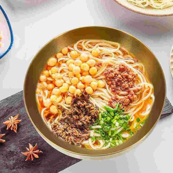 Conjuntos de louça de salada de aço inoxidável tigela de lavagem de legumes pasta térmica multi-função conveniente